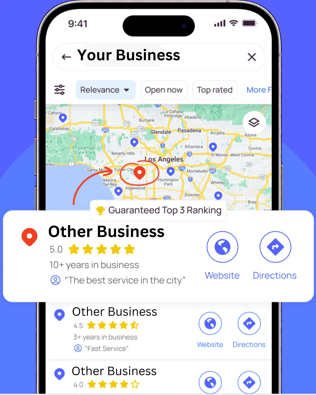 Google Maps Top 3 Ranking Guarantee - See your business dominate local search results