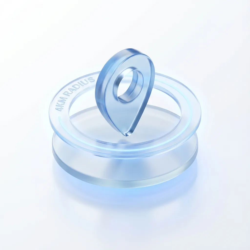 4 km radius coverage area